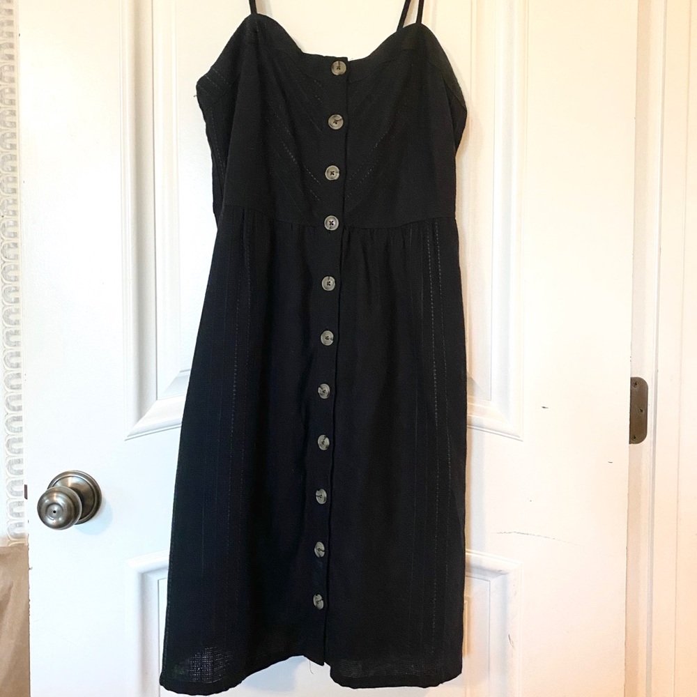 Casual black sundress